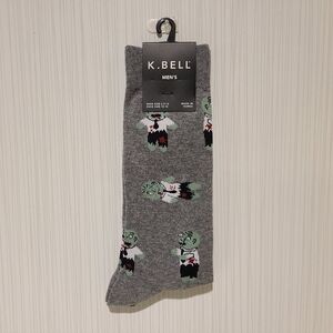 K. Bell Men's Zombie Monster Dress Socks New